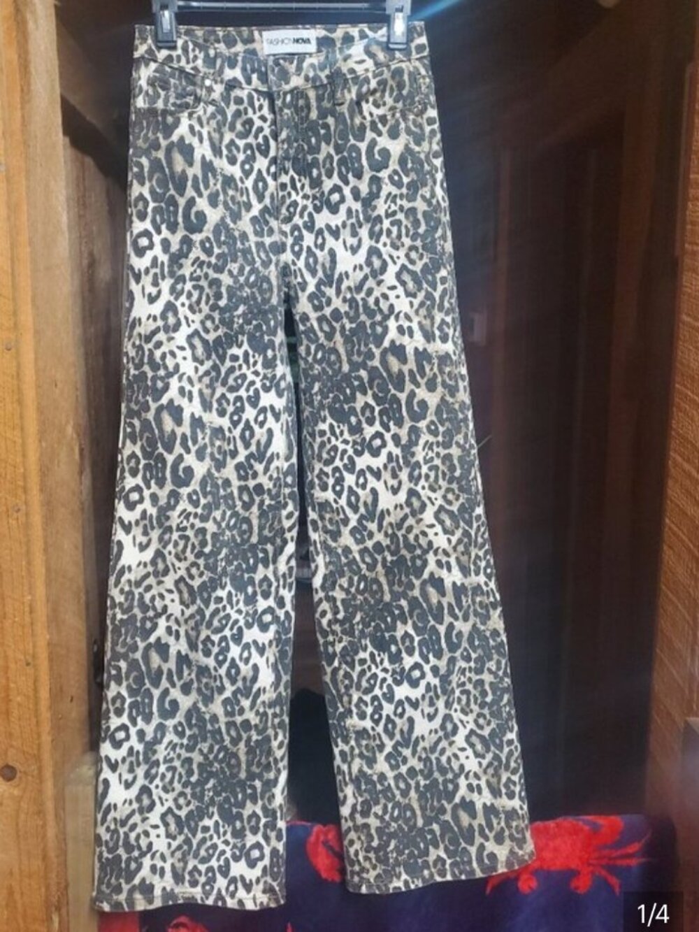 Fashion Nova Leopard Print Jeans